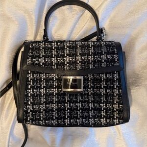 Kate Spade Black and White Tweed Handbag